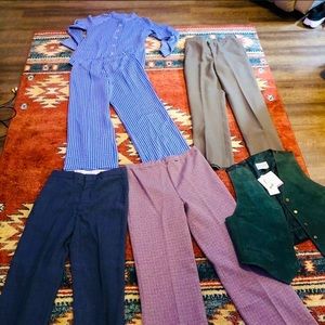 Vintage 1970’s Trouser Lot All in Great Shape